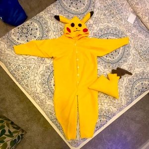 Pikachu kids handcrafted costume.